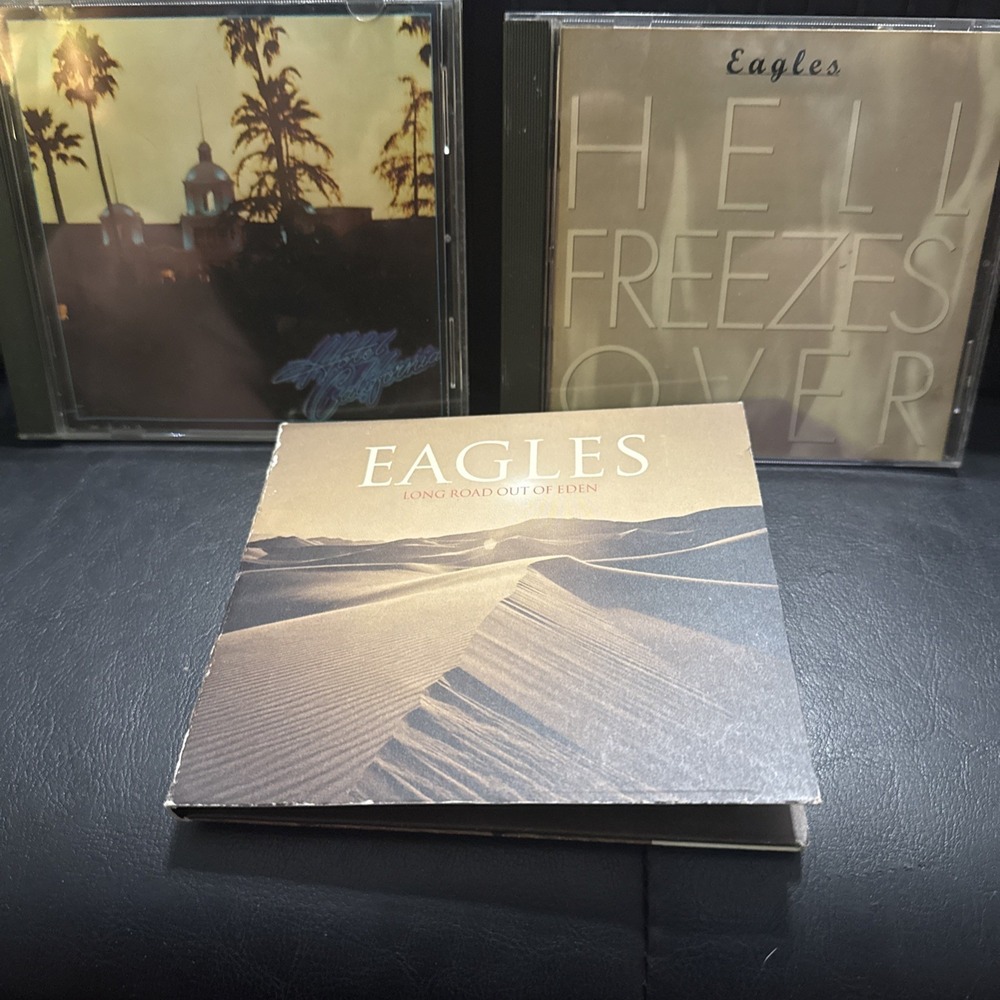 THE EAGLES HELL FREEZES OVER + THE LONG ROAD OUT OF EDEN Hotel California (3 CDs